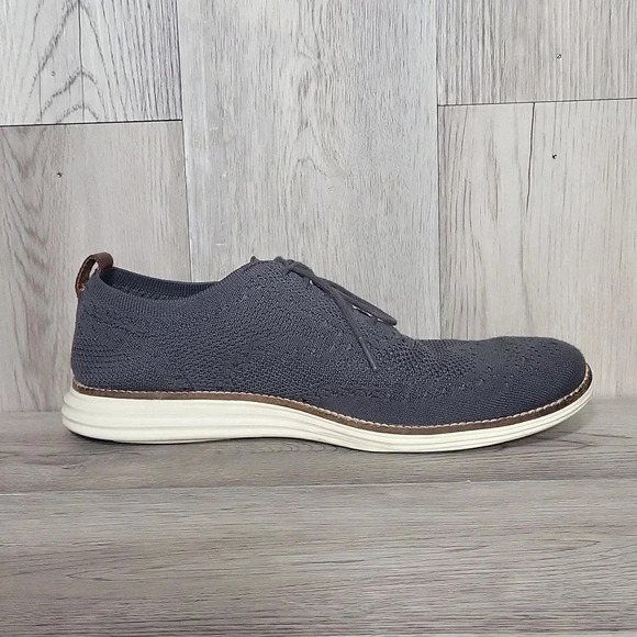 Cole Haan Original Grand Grey‎ Fabric Leather Lace Up Oxford Shoes Mens 9.5 main image 8